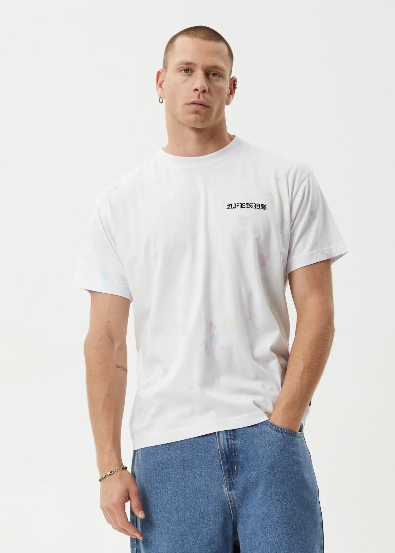 T-Shirts<Afends Tie Die - Boxy Tee White