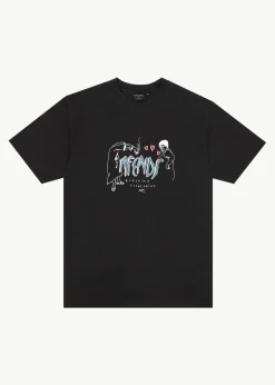 T-Shirts<Afends Torched - Retro Tee Stone Black