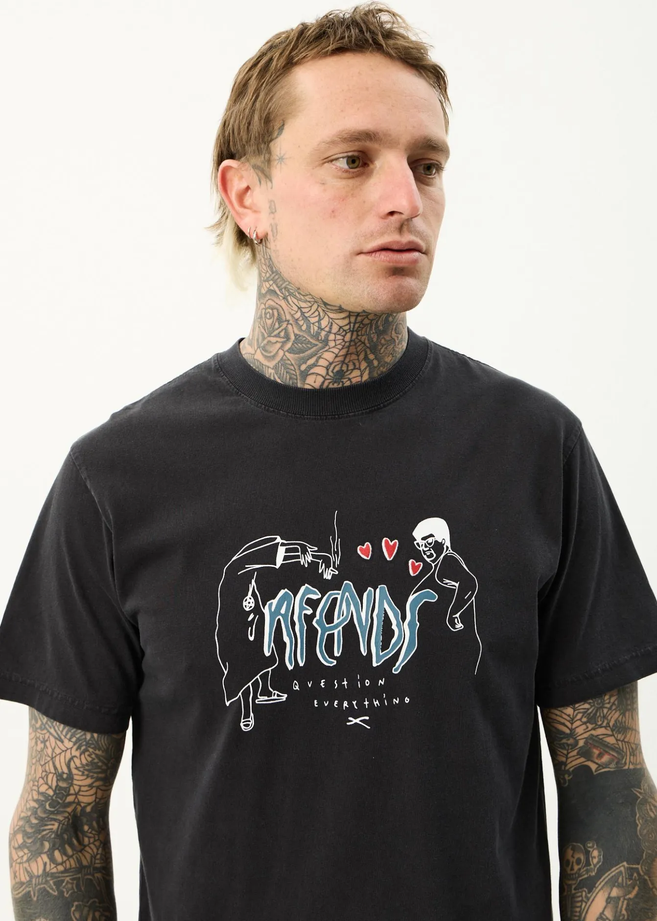 T-Shirts<Afends Torched - Retro Tee Stone Black