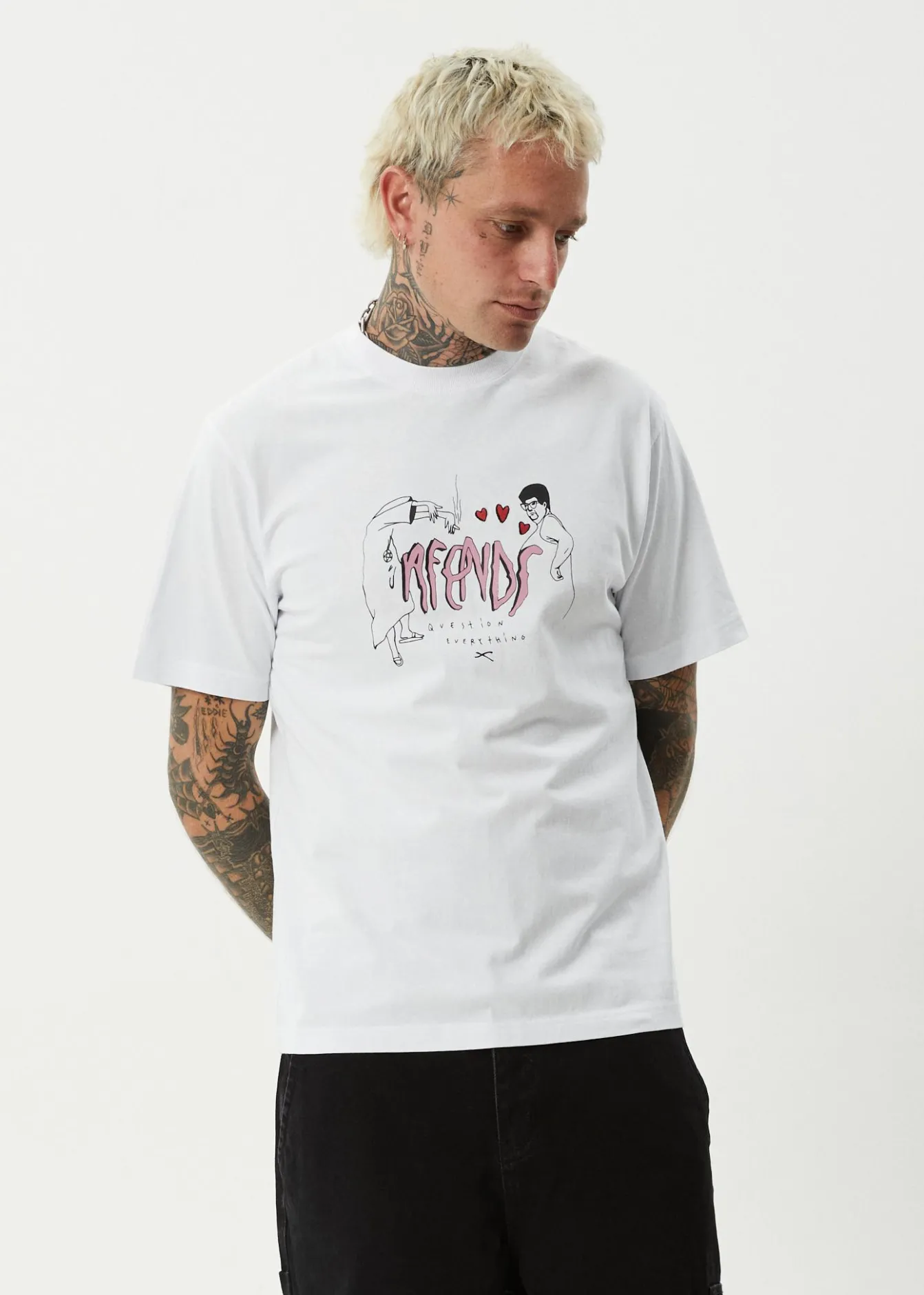 T-Shirts<Afends Torched - Retro Tee White