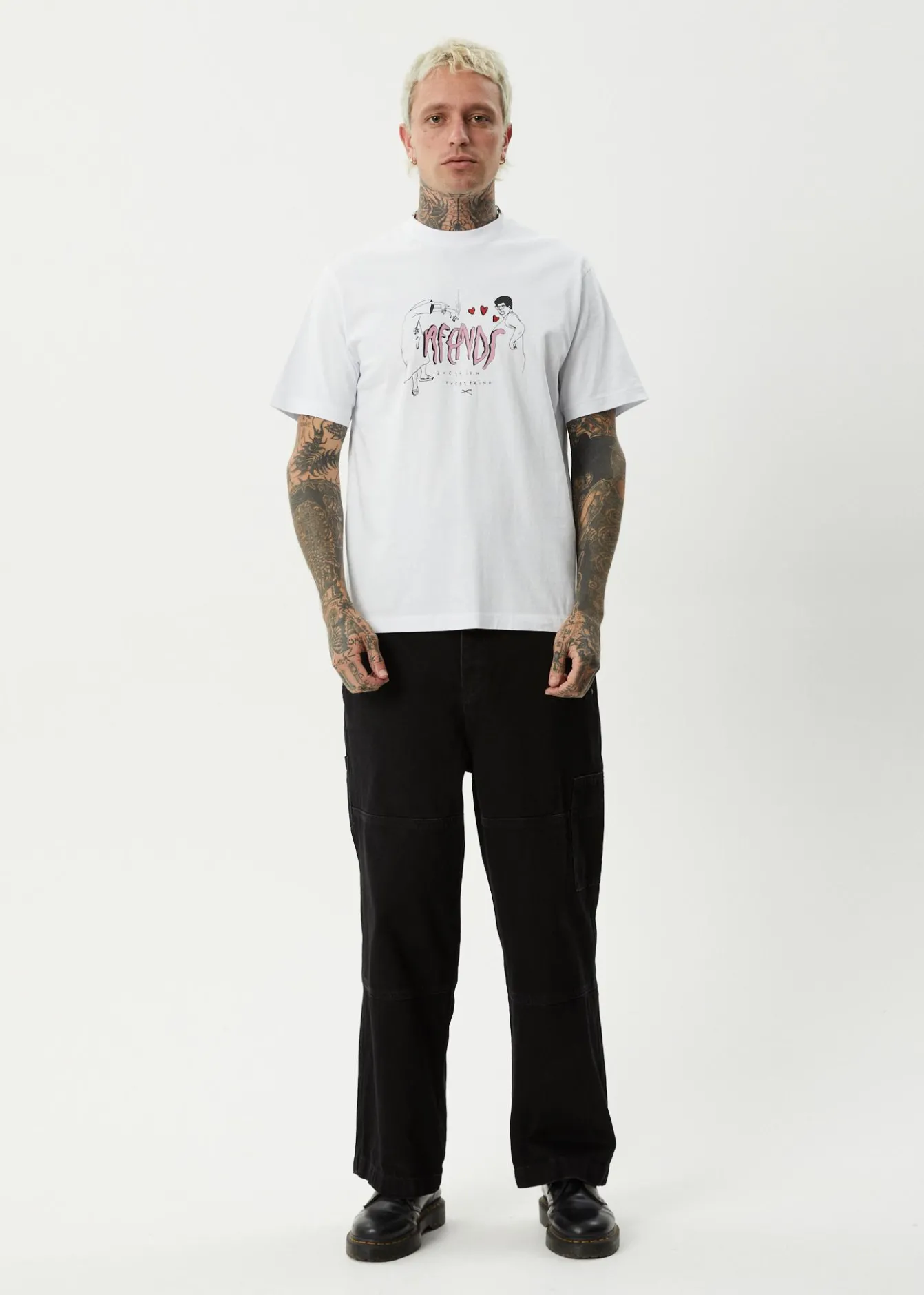 T-Shirts<Afends Torched - Retro Tee White