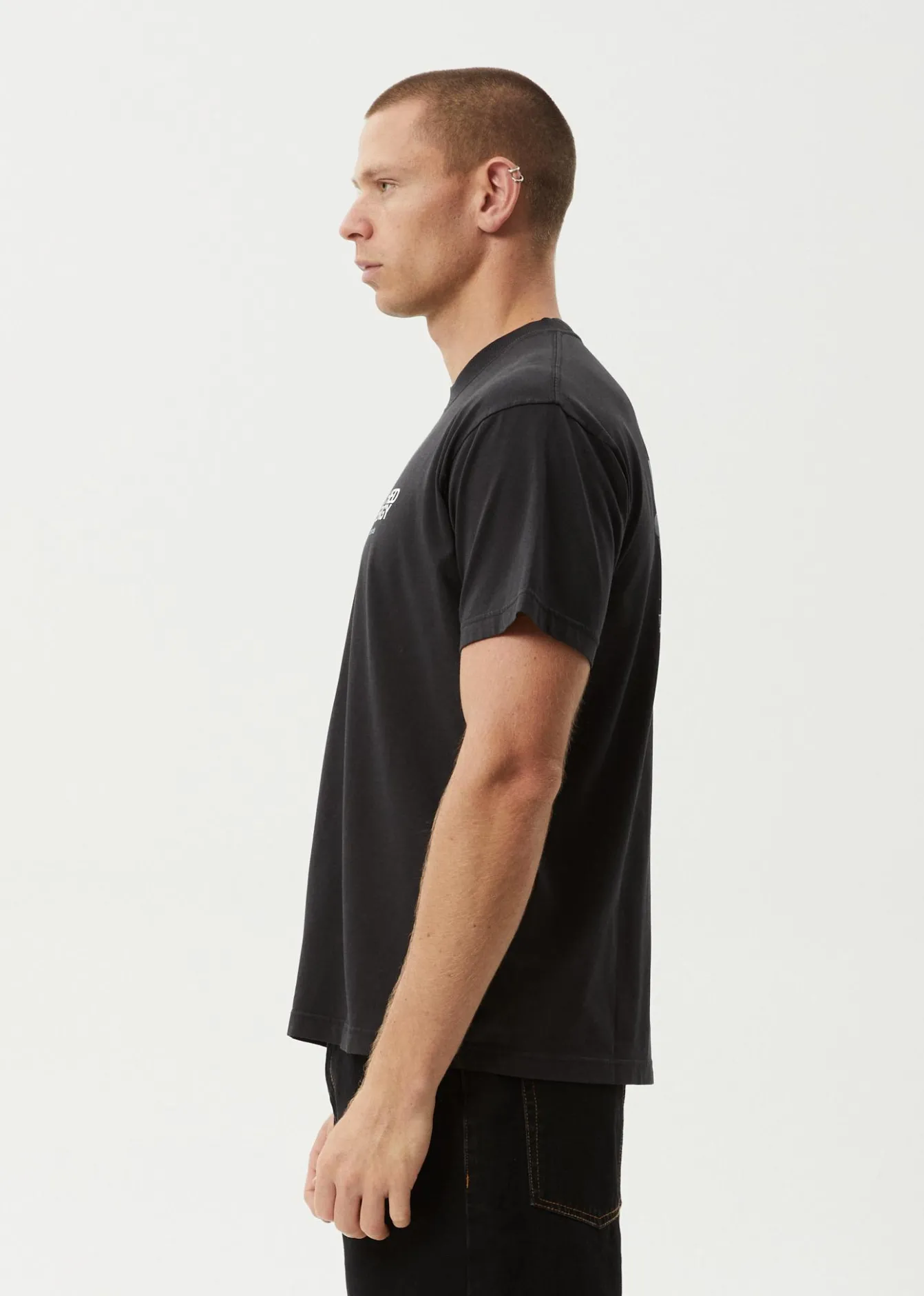 T-Shirts<Afends Torched Energy - Boxy Tee Stone Black