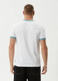 T-Shirts<Afends Tractorbeam - Ringer Tee White