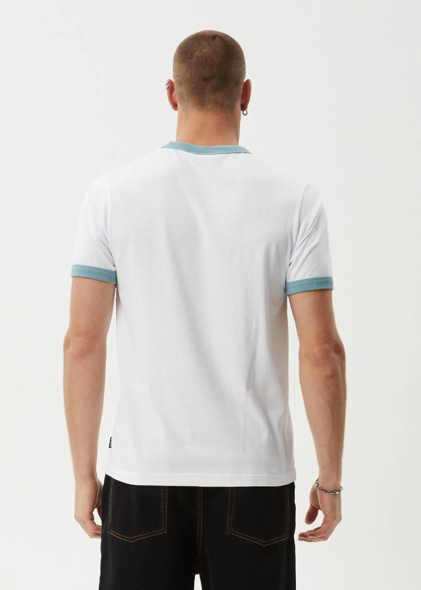 T-Shirts<Afends Tractorbeam - Ringer Tee White