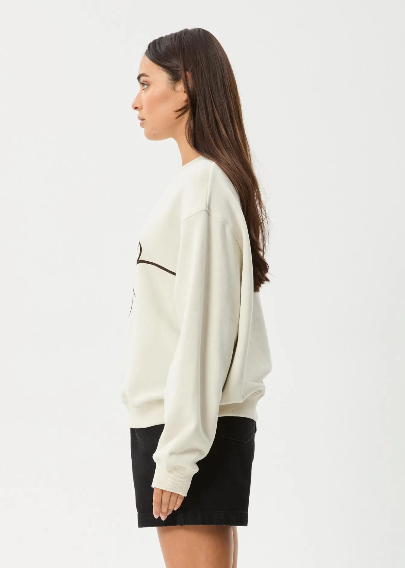 Outerwear<Afends Tranquil - Crew Neck Jumper Moonbeam