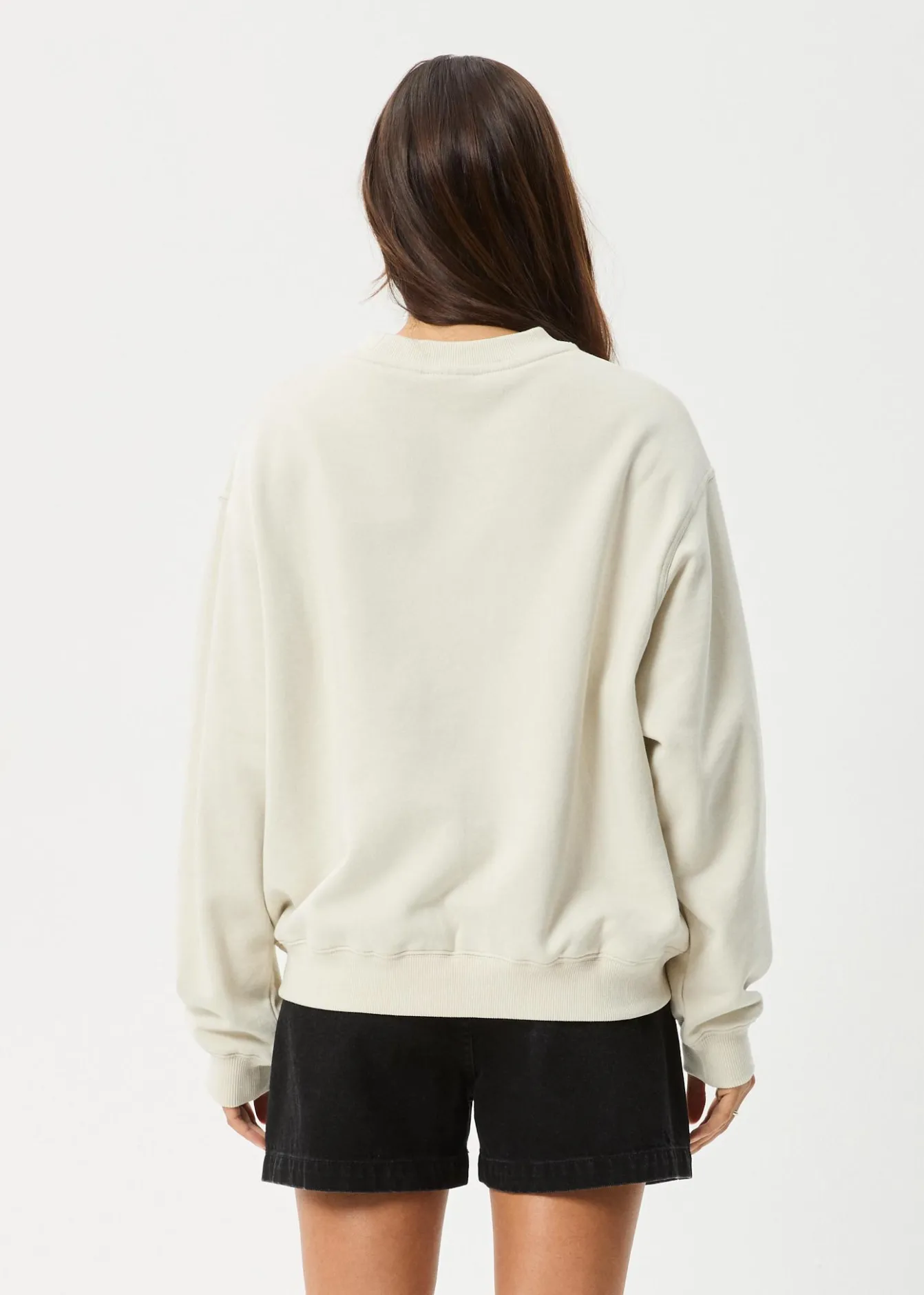 Outerwear<Afends Tranquil - Crew Neck Jumper Moonbeam
