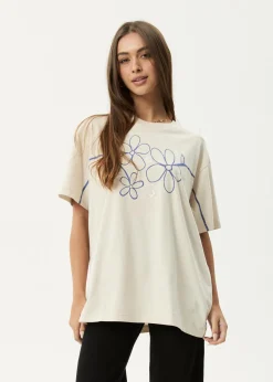 Tees & Shirts<Afends Tranquil - Oversized Tee Moonbeam