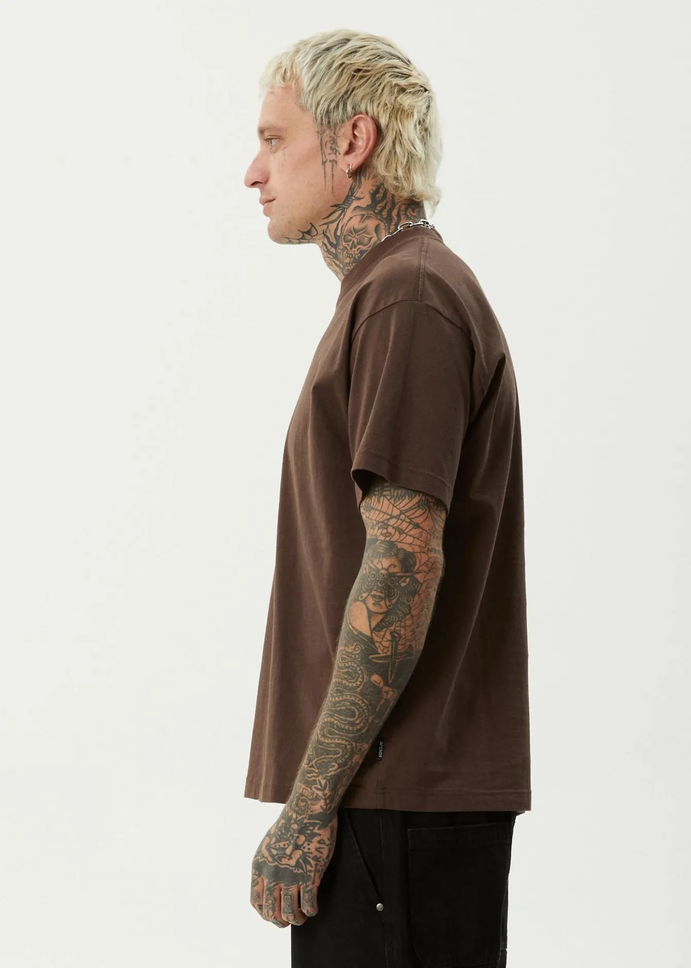 T-Shirts<Afends Trayback - Boxy Tee Coffee