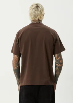 T-Shirts<Afends Trayback - Boxy Tee Coffee
