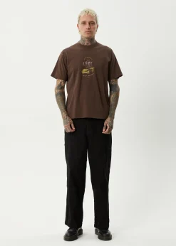 T-Shirts<Afends Trayback - Boxy Tee Coffee