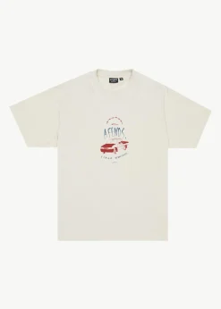 T-Shirts<Afends Trayback - Boxy Tee Moonbeam