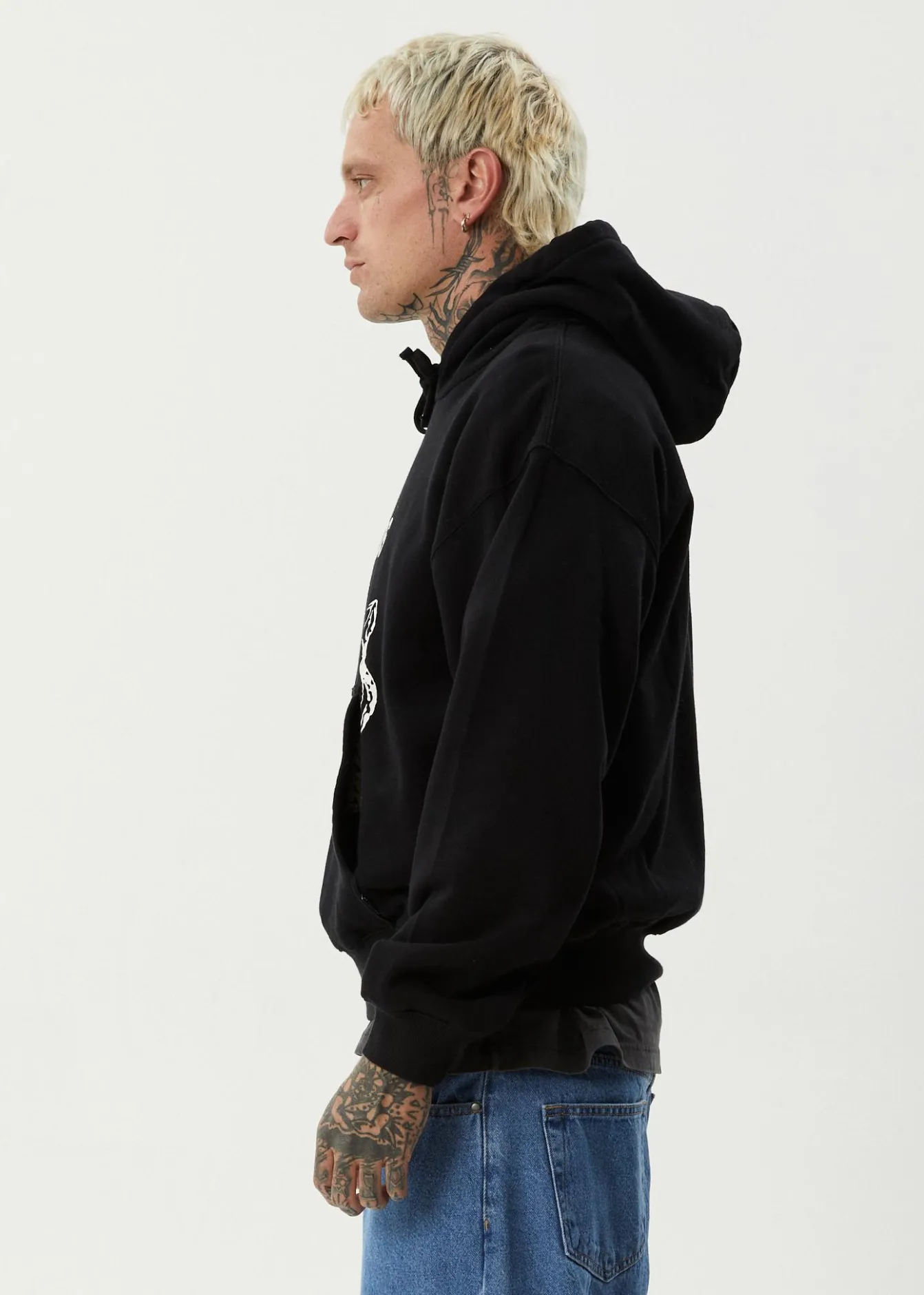 Sweaters & Hoodies<Afends Tread - Boxy Hoodie Black