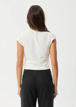 Sleeveless<Afends Twila - Button Up Top White