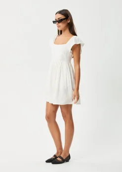 Dresses<Afends Twila  - Mini Dress White