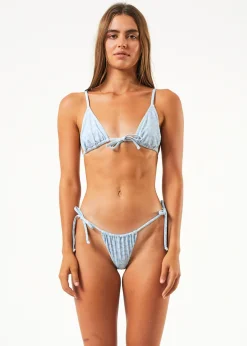 Swimwear<Afends Underworld  - Tie Bikini Top Powder Blue