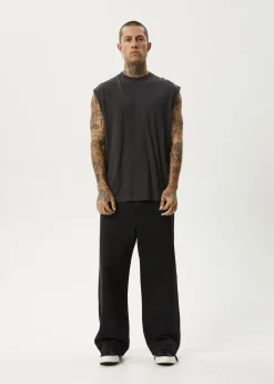Sleeveless<Afends Vacation  - Sleeveless Tee Stone Black