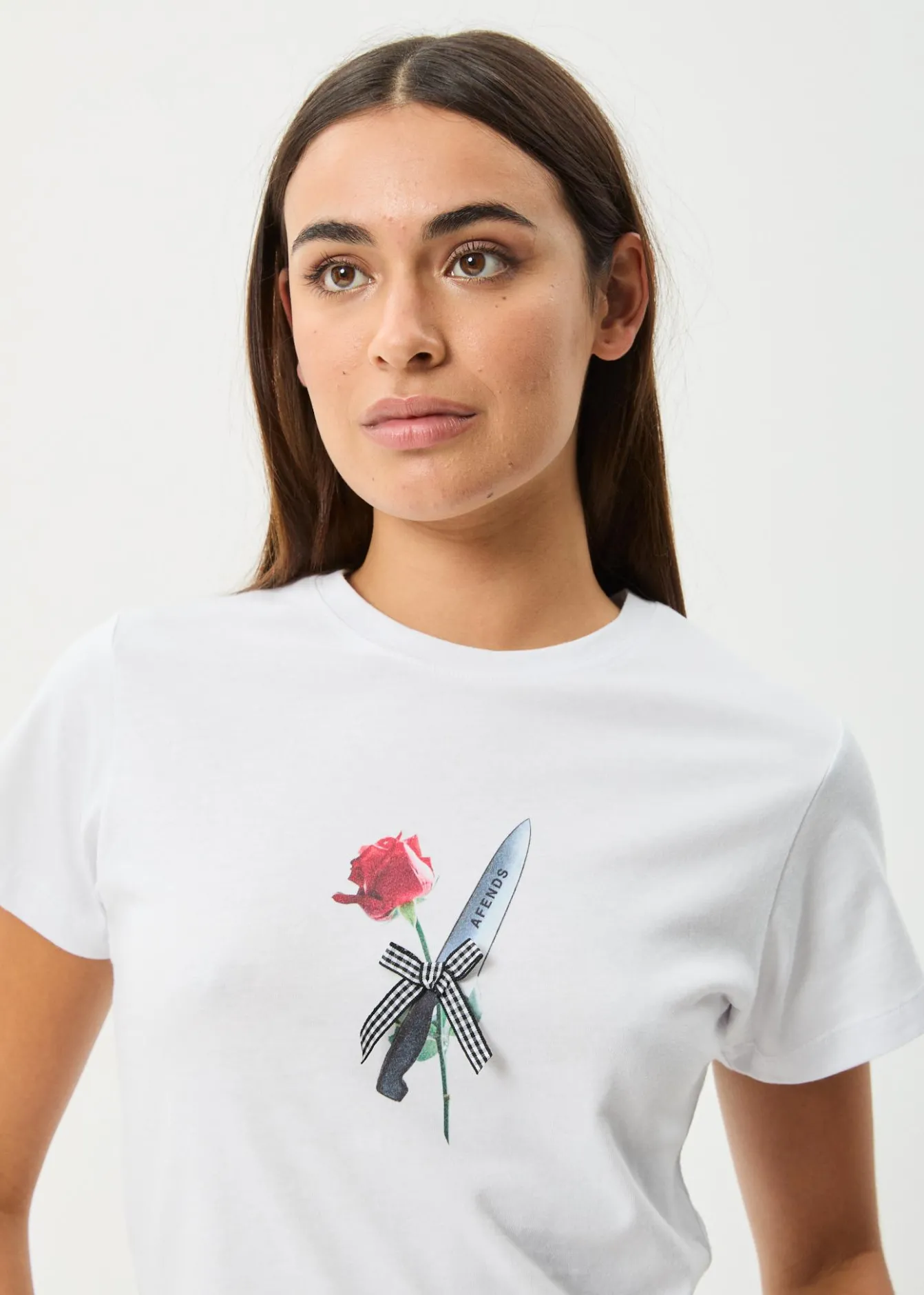 Tees & Shirts<Afends Valentine - Baby Tee White