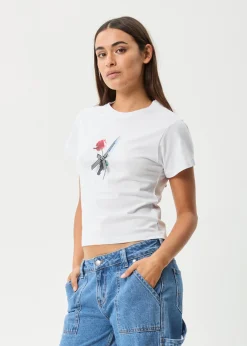 Tees & Shirts<Afends Valentine - Baby Tee White