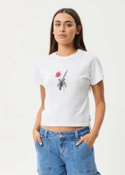 Tees & Shirts<Afends Valentine - Baby Tee White
