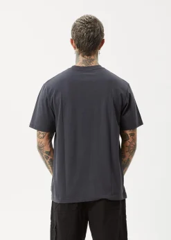 T-Shirts<Afends Vinyl  - Retro Tee Charcoal