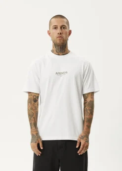 T-Shirts<Afends Vinyl  - Retro Tee White