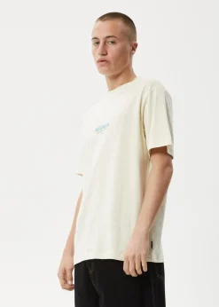 T-Shirts<Afends Vinyl  - Retro Tee Limestone