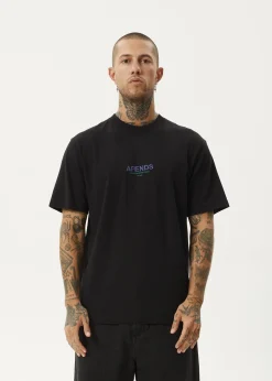 T-Shirts<Afends Vinyl  - Retro Tee Black
