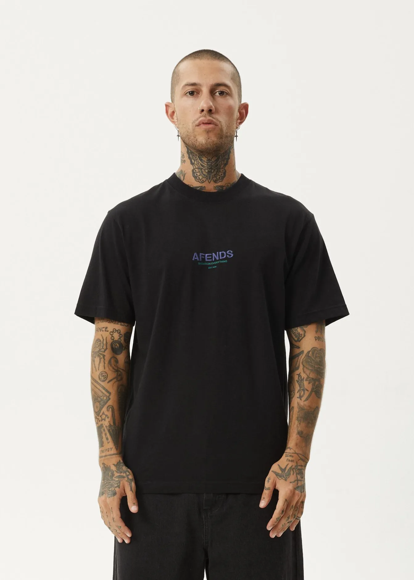 T-Shirts<Afends Vinyl - Retro Tee Black