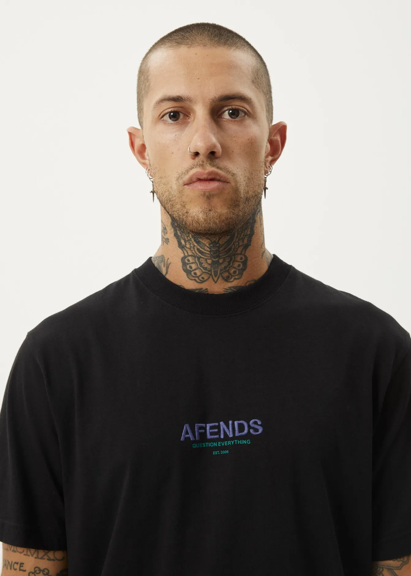 T-Shirts<Afends Vinyl - Retro Tee Black