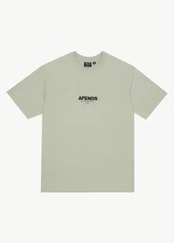 T-Shirts<Afends Vinyl - Retro Tee Eucalyptus