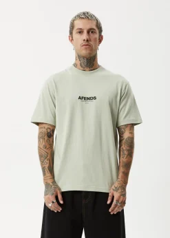 T-Shirts<Afends Vinyl  - Retro Tee Eucalyptus