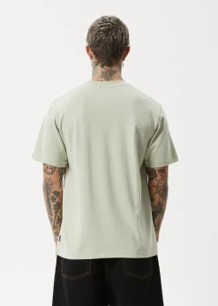 T-Shirts<Afends Vinyl - Retro Tee Eucalyptus