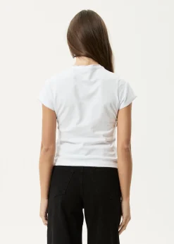 Tees & Shirts<Afends Walking  -  Baby Tee White