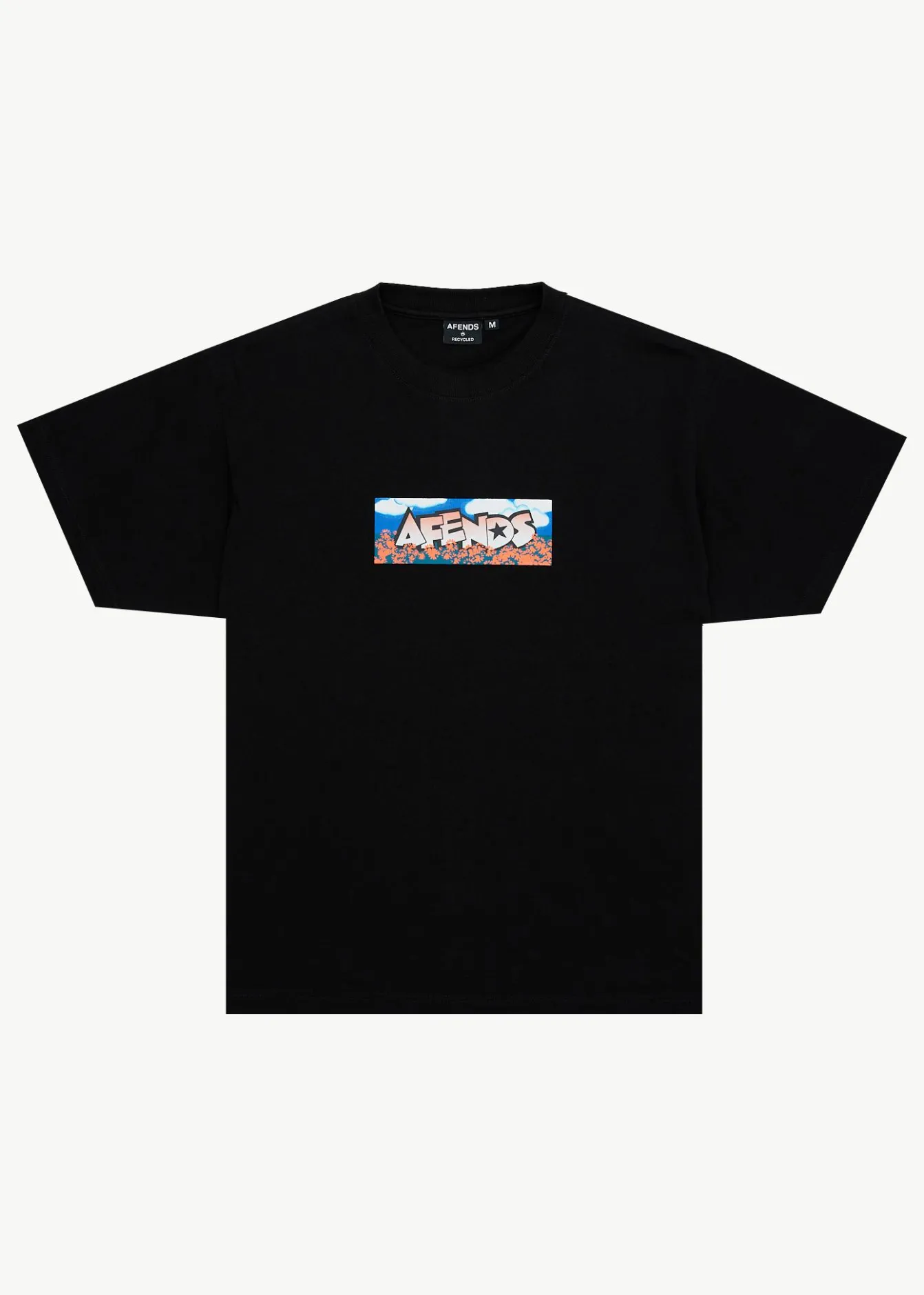 T-Shirts<Afends Wall Flower - Boxy Tee Black