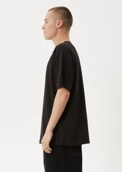 T-Shirts<Afends Wall Flower - Boxy Tee Black