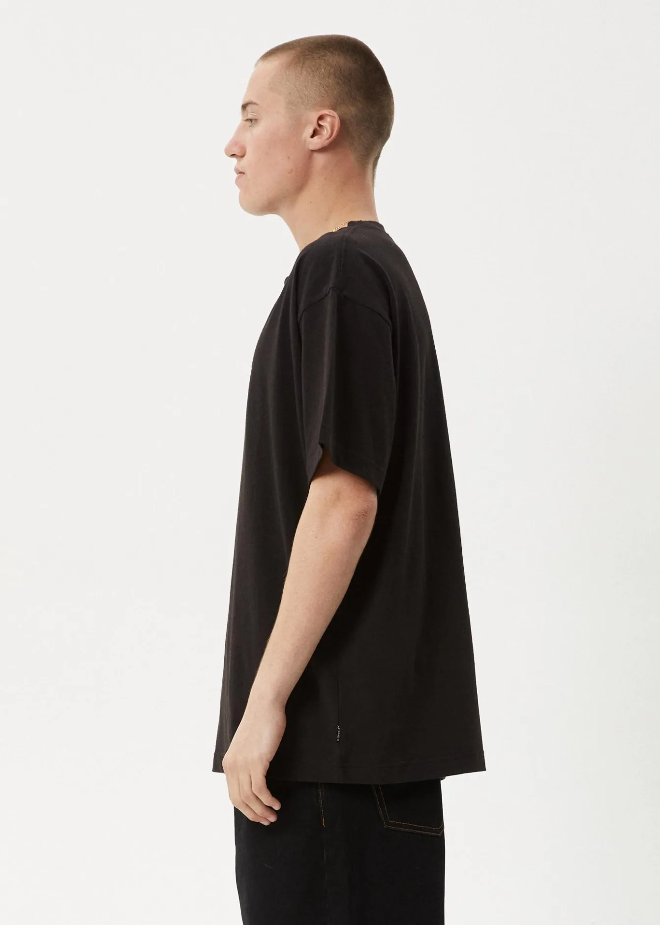 T-Shirts<Afends Wall Flower - Boxy Tee Black