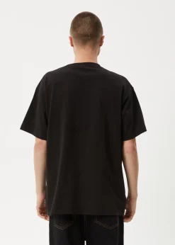 T-Shirts<Afends Wall Flower - Boxy Tee Black