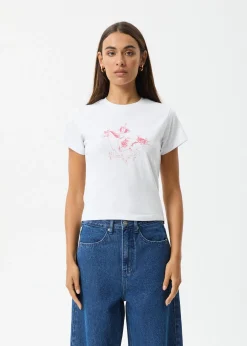 Tees & Shirts<Afends Warrior  - Baby Tee White