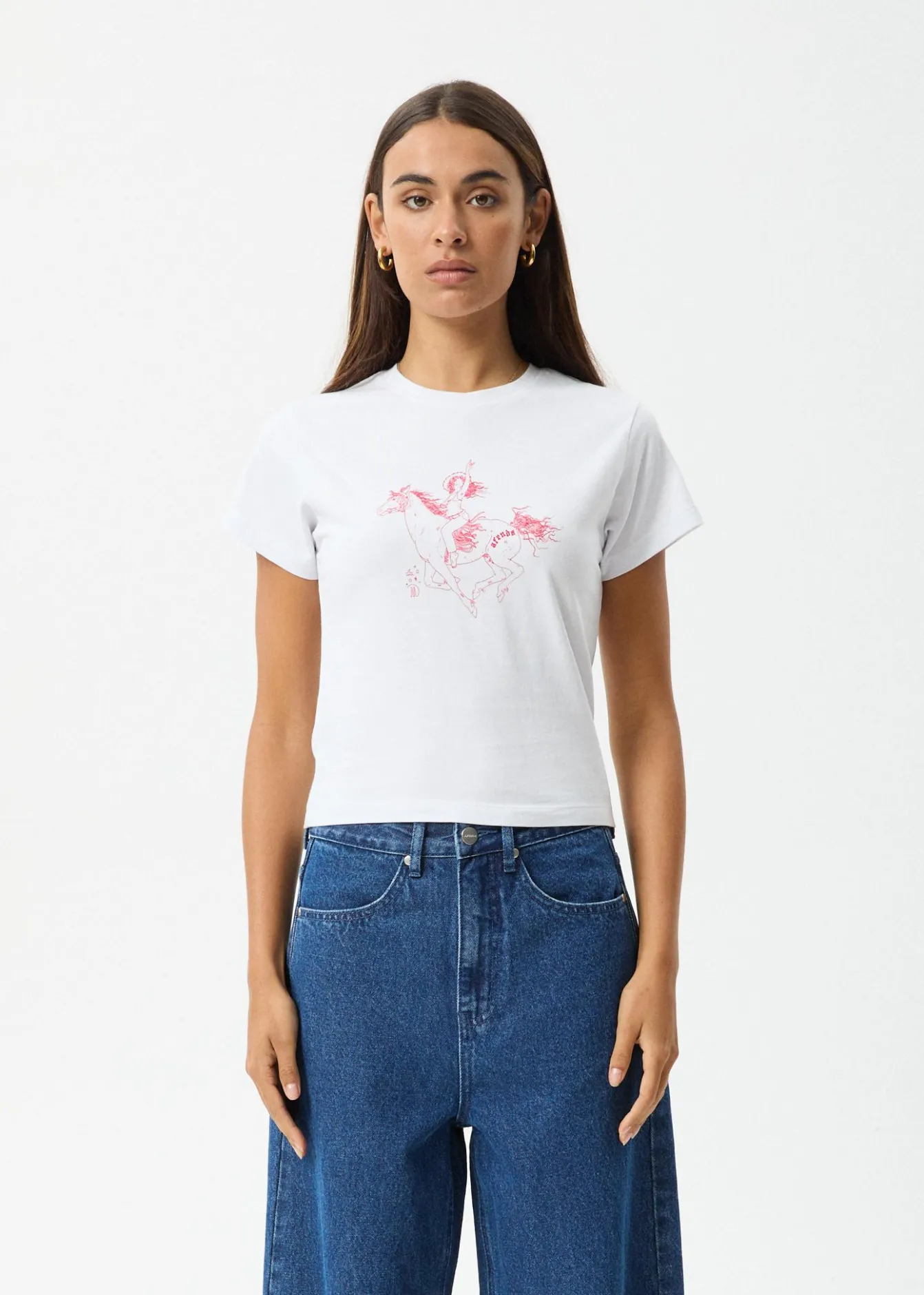 Tees & Shirts<Afends Warrior - Baby Tee White