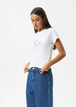 Tees & Shirts<Afends Warrior - Baby Tee White