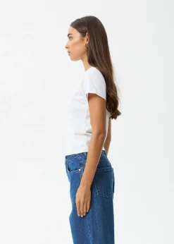 Tees & Shirts<Afends Warrior - Baby Tee White