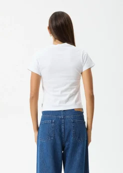 Tees & Shirts<Afends Warrior - Baby Tee White