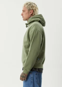 Sweaters & Hoodies<Afends Webhead  - Hoodie Oil Green