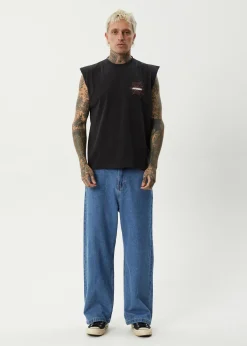 Sleeveless<Afends Webhead  - Sleeveless Tee Stone Black