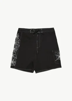 Boardshorts<Afends Webhead  - Surf Related Boardshort 18" Black