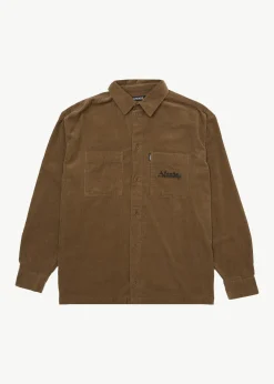 Long Sleeve|Shirts<Afends Welcome Back  - Long Sleeve Shirt Fossil