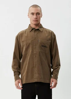 Long Sleeve|Shirts<Afends Welcome Back  - Long Sleeve Shirt Fossil