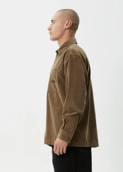 Long Sleeve|Shirts<Afends Welcome Back  - Long Sleeve Shirt Fossil