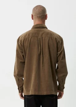 Long Sleeve|Shirts<Afends Welcome Back  - Long Sleeve Shirt Fossil