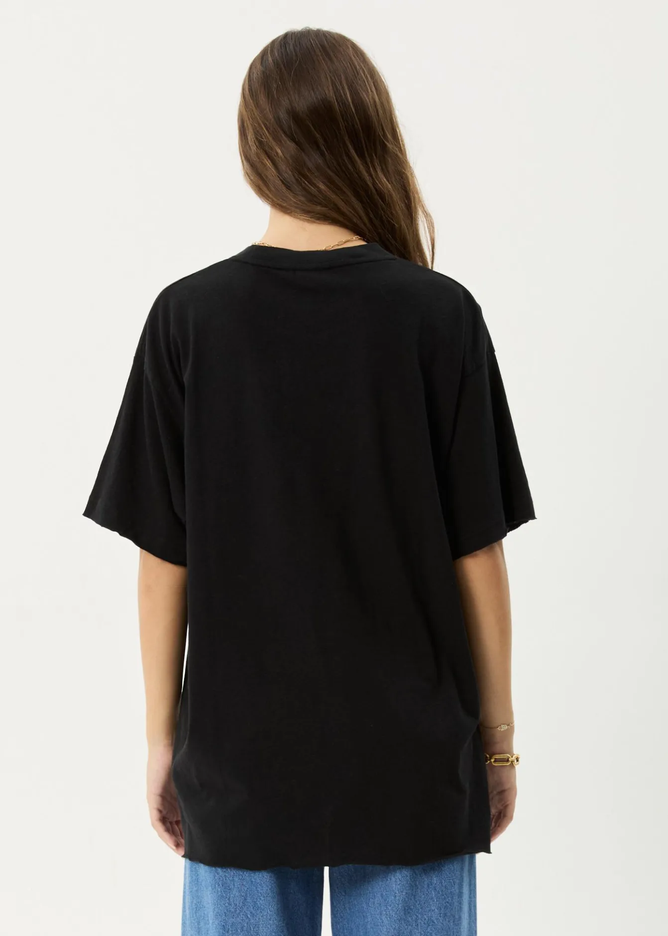 Tees & Shirts<Afends Wildflower - Oversized Tee Black